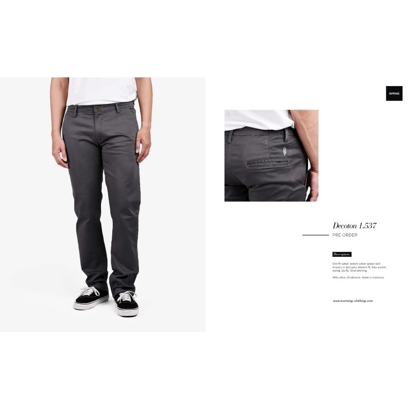 celana chino distro original  warning clothing