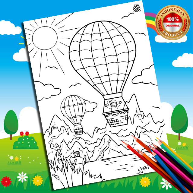 Gambar Sketsa Mewarnai ~ PEMANDANGAN PART 3/ Seketsa Lukis / Drawing Sketch / Menggambar A4 (Bukan B