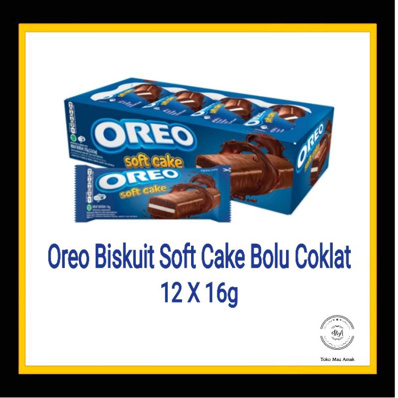 

Oreo Biskuit Soft Cake Bolu Coklat 12 x 16g