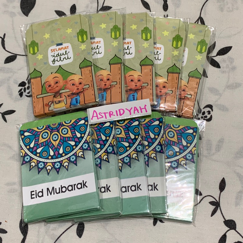 

[Bisa pilih motif] Amplop lebaran idul fitri mini siap pakai/ sudah dilem uk 5,5x9