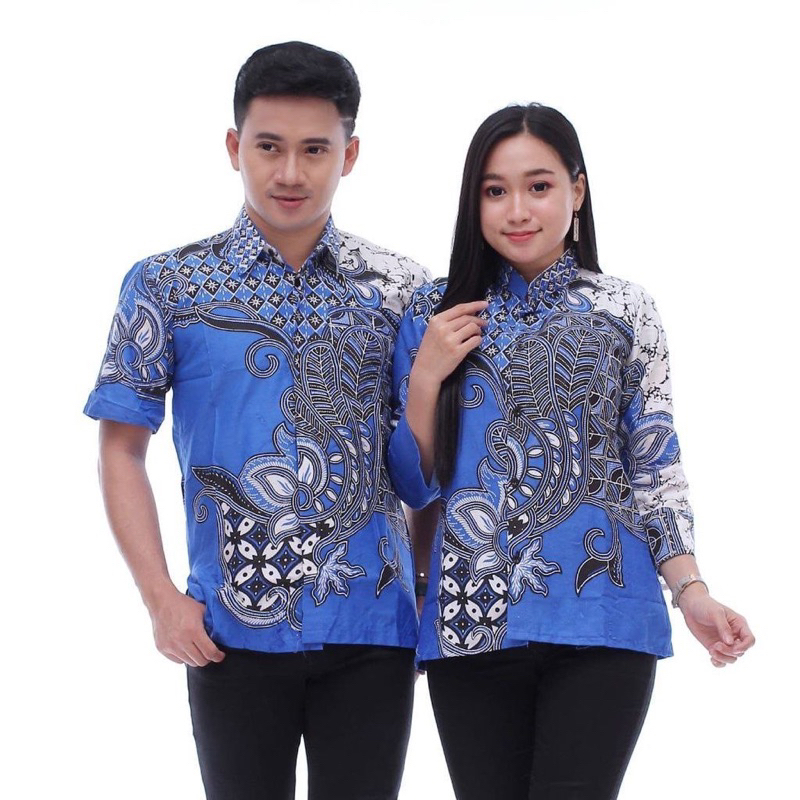 BAJU BATIK WANITA MODERN MONALISA GENES M,L,XL asli PEKALONGAN