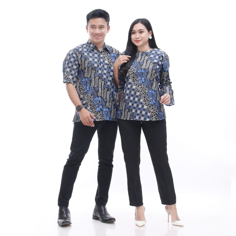 BAJU BATIK WANITA MODERN MONALISA GENES M,L,XL asli PEKALONGAN