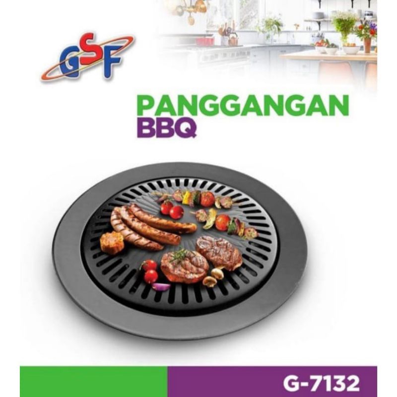 Alat Panggang BBQ kotak Serbaguna/ Square Grill Pan GSF G-4517/Panggangan Kotak merk gsf