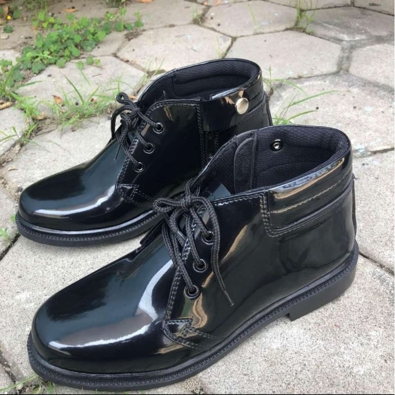 Sepatu pdh Sleting Tni polri Security satpam Formal