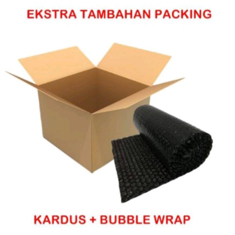 tambahan pakcing bubble wrap dan kardus untuk temper dan spiaker