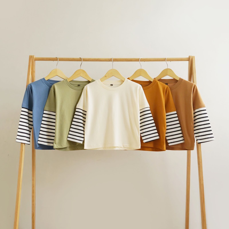 KAITA STRIPE Tee Long Sleeve / Kaos Panjang Anak 1-5thn