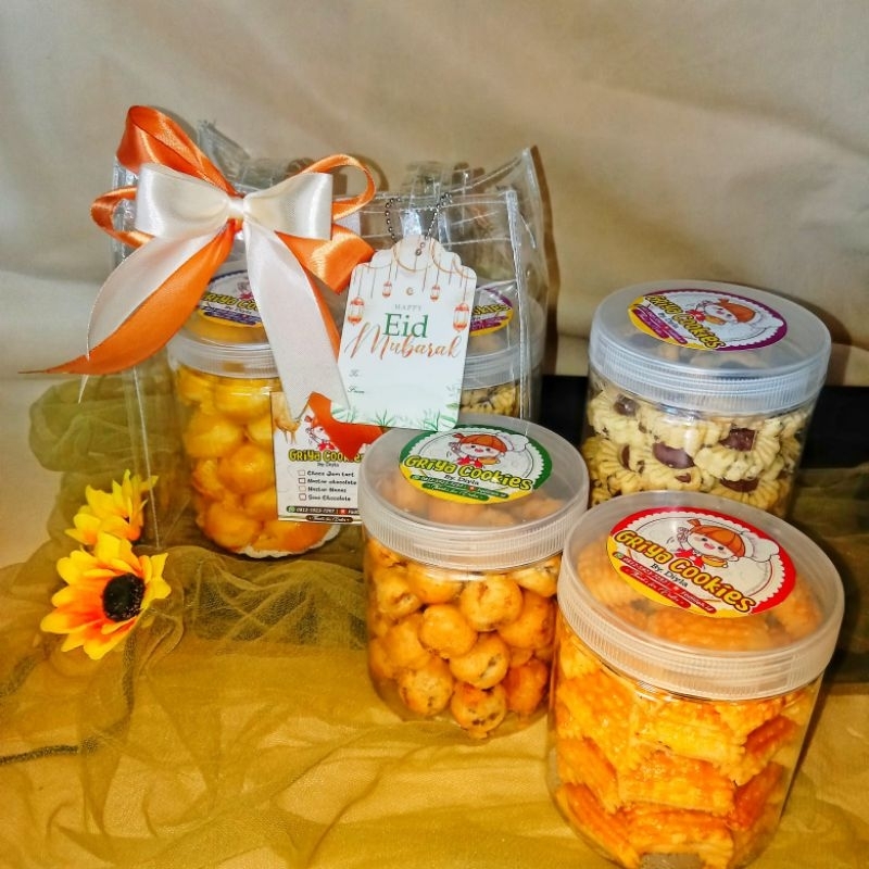 

Hampers Kue Lebaran - Isi 3 toples - Premium Taste - Jamtart - Nastar