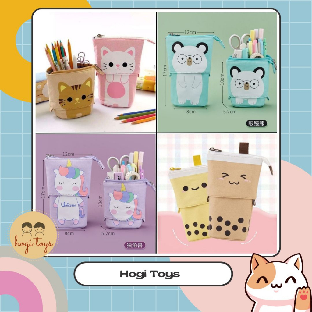 

Kotak Pensil Motif Lucu Impor Model Tarik Panjang Pendek Angoo