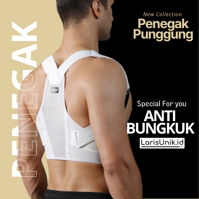 Corrector Penegak Punggung Alat Bantu Terapi Kesehatan Penyangga Penyanggah Penahan Korektor Postur Ikat Punggung Bungkuk Skoliosis Back Posture CORRECTOR JINGBA Pria Wanita Original New Premium Original