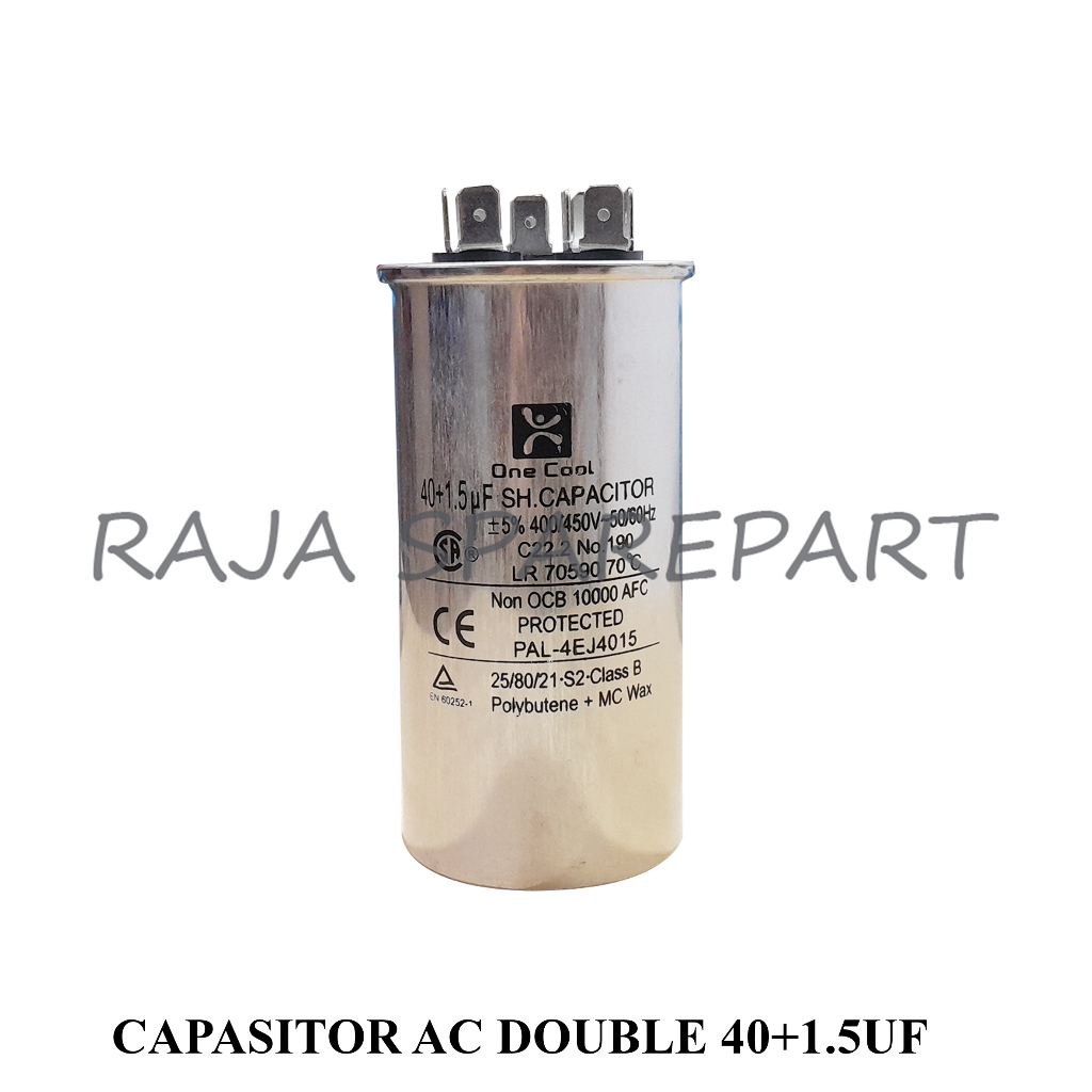 Capasitor Running AC Double 40+1,5UF