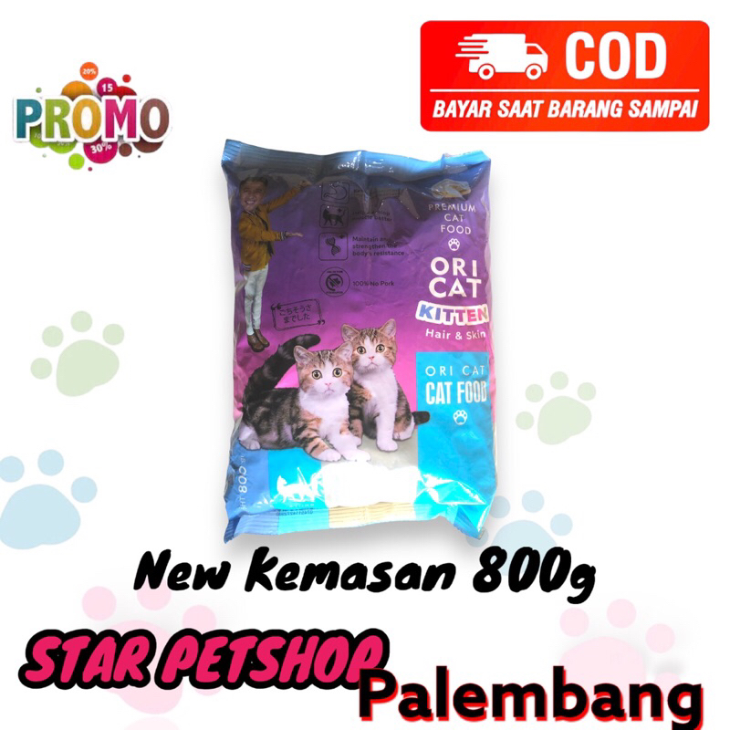 Makanan kucing Ori Cat Kitten New Kemasan 800gr