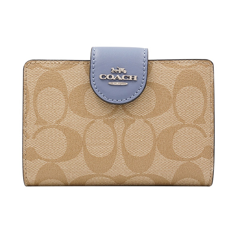 [Instant/Same Day]  0082 COACH Shoppe new ladies medium wallet multi-card card holder, coin purse  qianbao