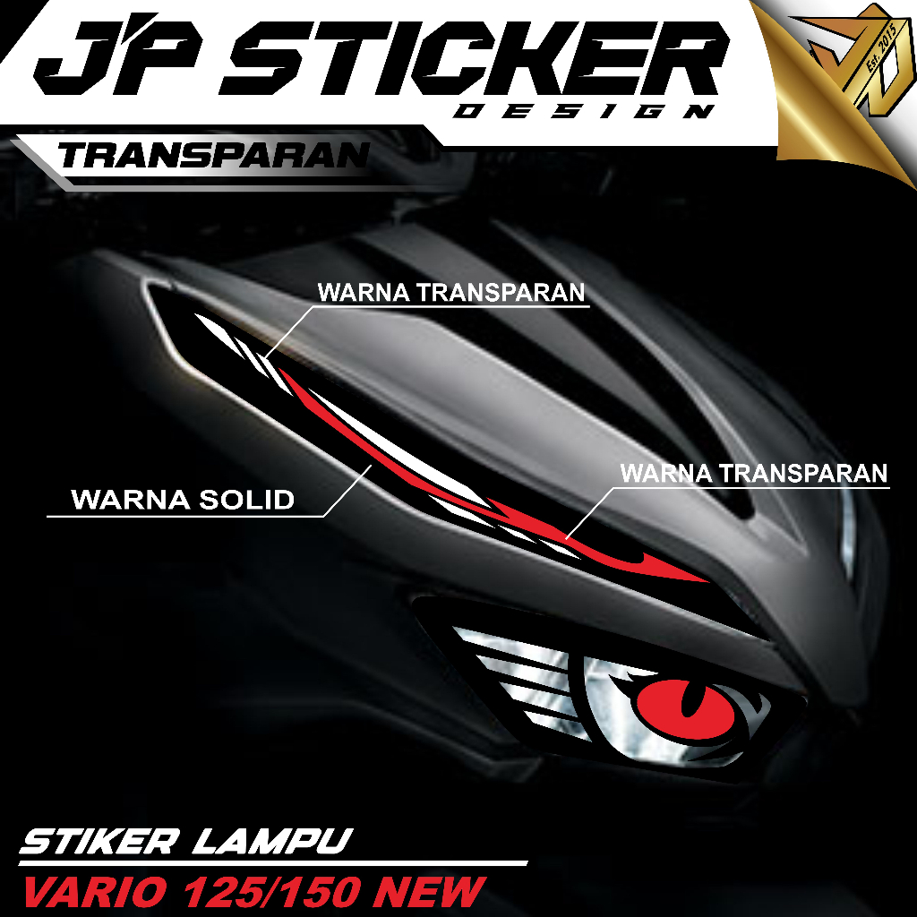 Sticker Lampu / Setiker Alis Vario 125 - 150 New - Stiker Led Honda Vario JP-4