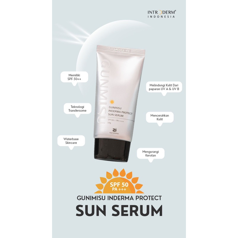 GUNMISU INDERMA SUNSERUM SPF 50 / SUNBLOCK