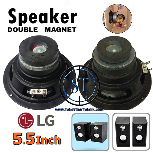 Speaker Subwoofer LG 5.5 Inch 100W 4 Ohm Audio HIFI Musik Home Teather 5,5inch 4R 100Watt Double Magnet