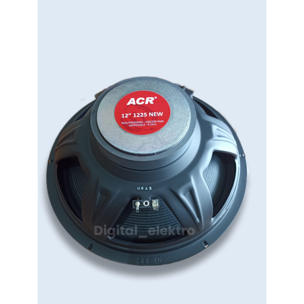 SPEAKER ACR 12 IN 1225 NEW FULL RANGE 12 INCH IN FULLRANGE 200W 200 WATT W 12INCH 1225 12INC 12IN 12&quot; FULRANGE