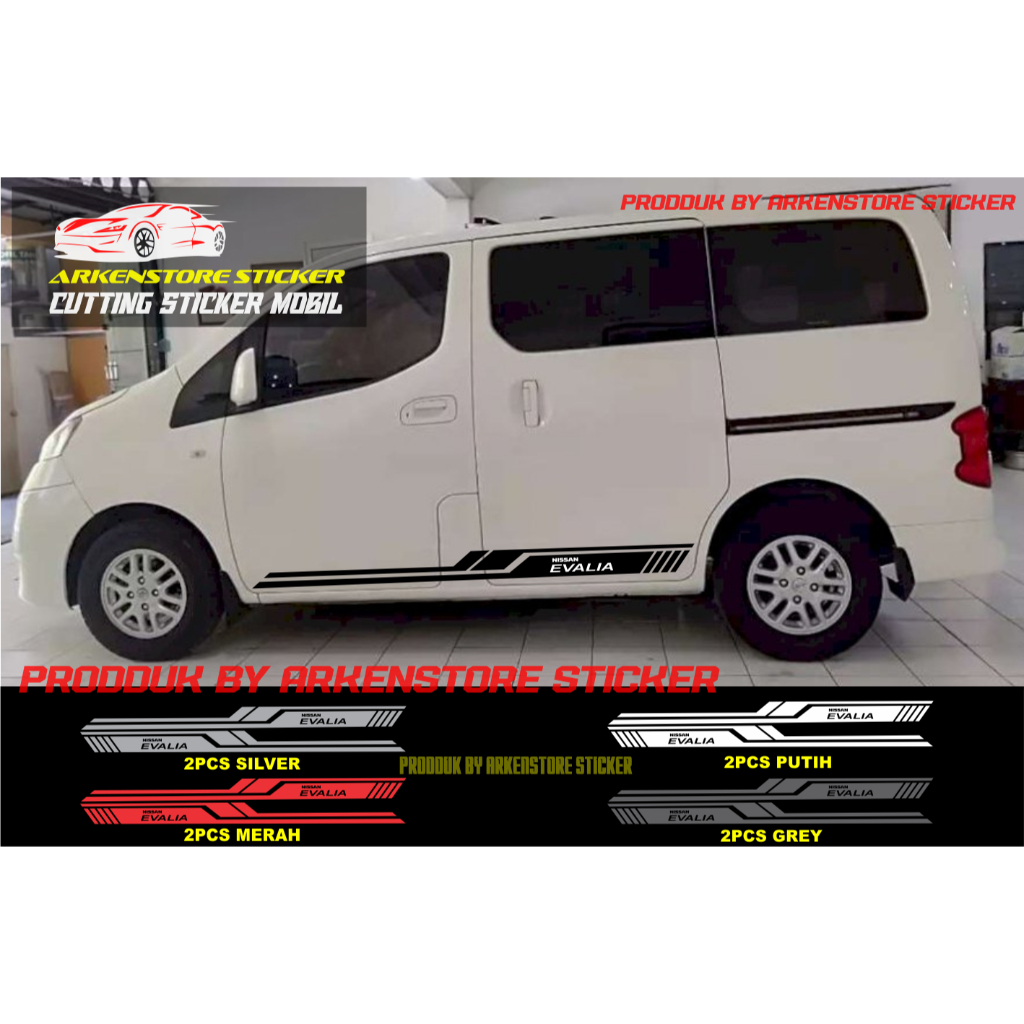 stiker mobil evalia cutting sticker mobil nissan evalia terbaru