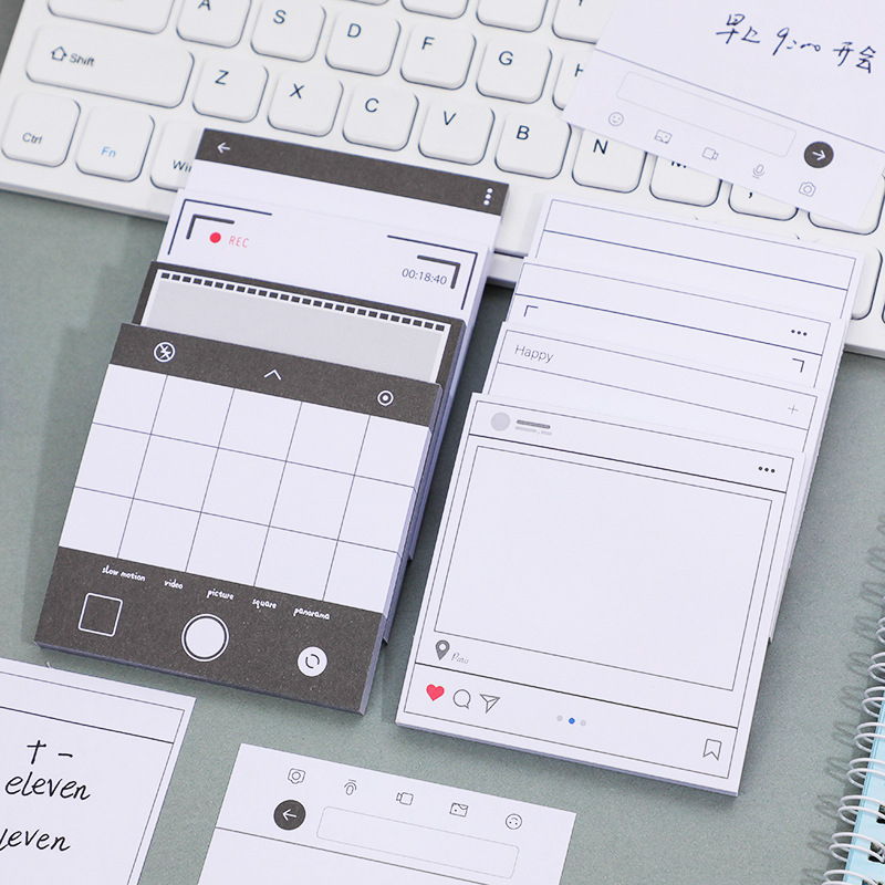 

50 Lembar memo pad note jurnal scrapbook diari catatan esthentic office