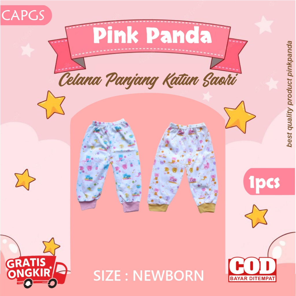 Produk Eceran - Celana Panjang Katun Saori Tabur Bahan Katun Motif Random Animal Isi 1 PCS Tebal Halus Harga Grosir