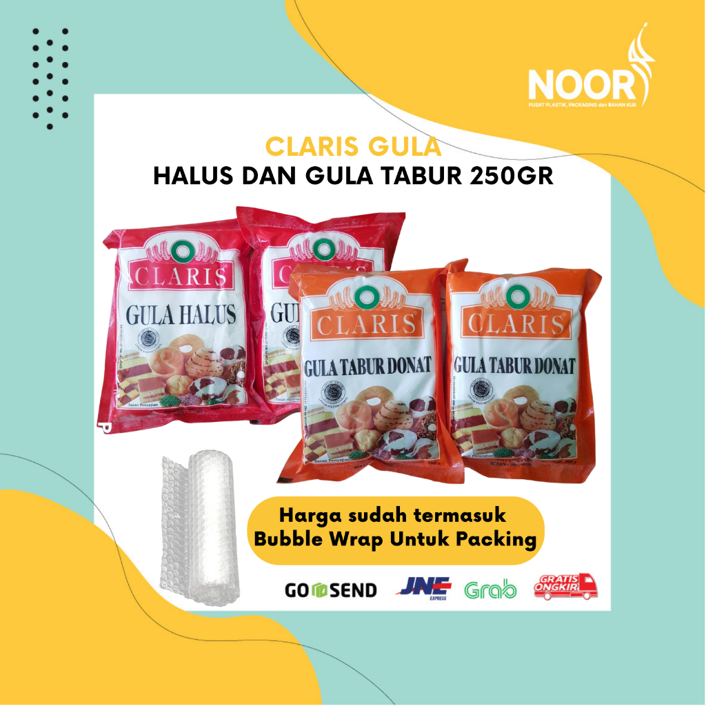

Claris Gula Halus / Gula Tabur Donat 250gr