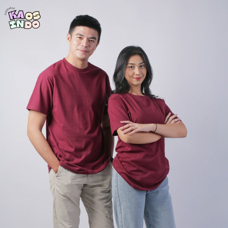 Kaos Polos Pria Cotton Combed Premium - Baju Kaos Polos Pria Wanita - Kaos Pria Polos Cotton Combed Lengan Pendek Unisex Pria wanita