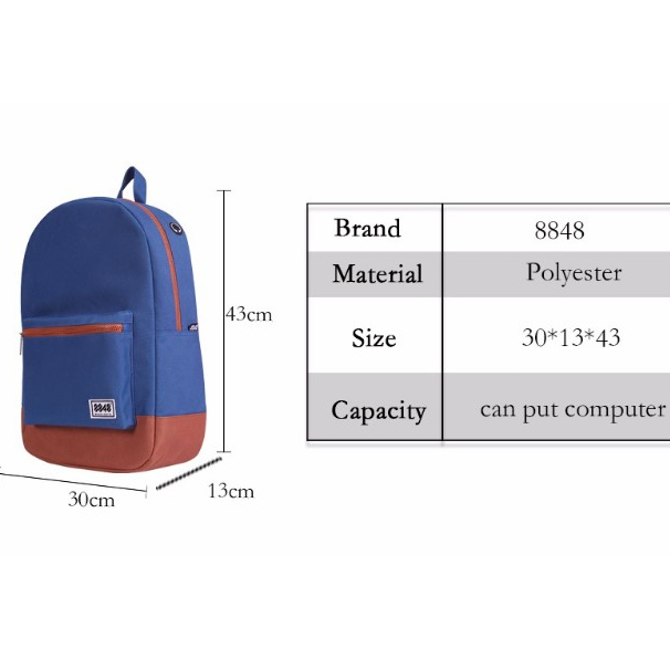 Tas Ransel Sekolah 8848 Classic Backpack Import ORIGINAL