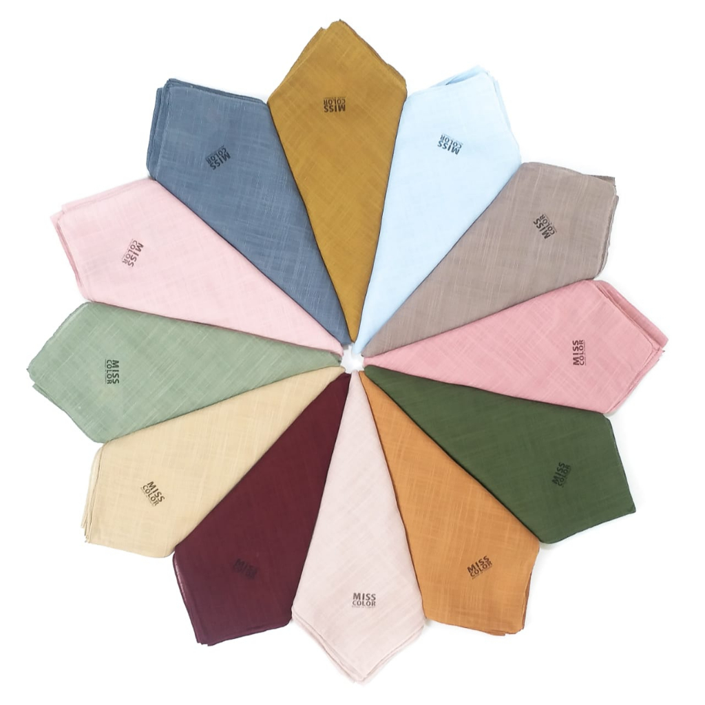 BASIC Scarf Miss Color Voile Flam Hijab Polos - Hijab Size 100*100 cm-6