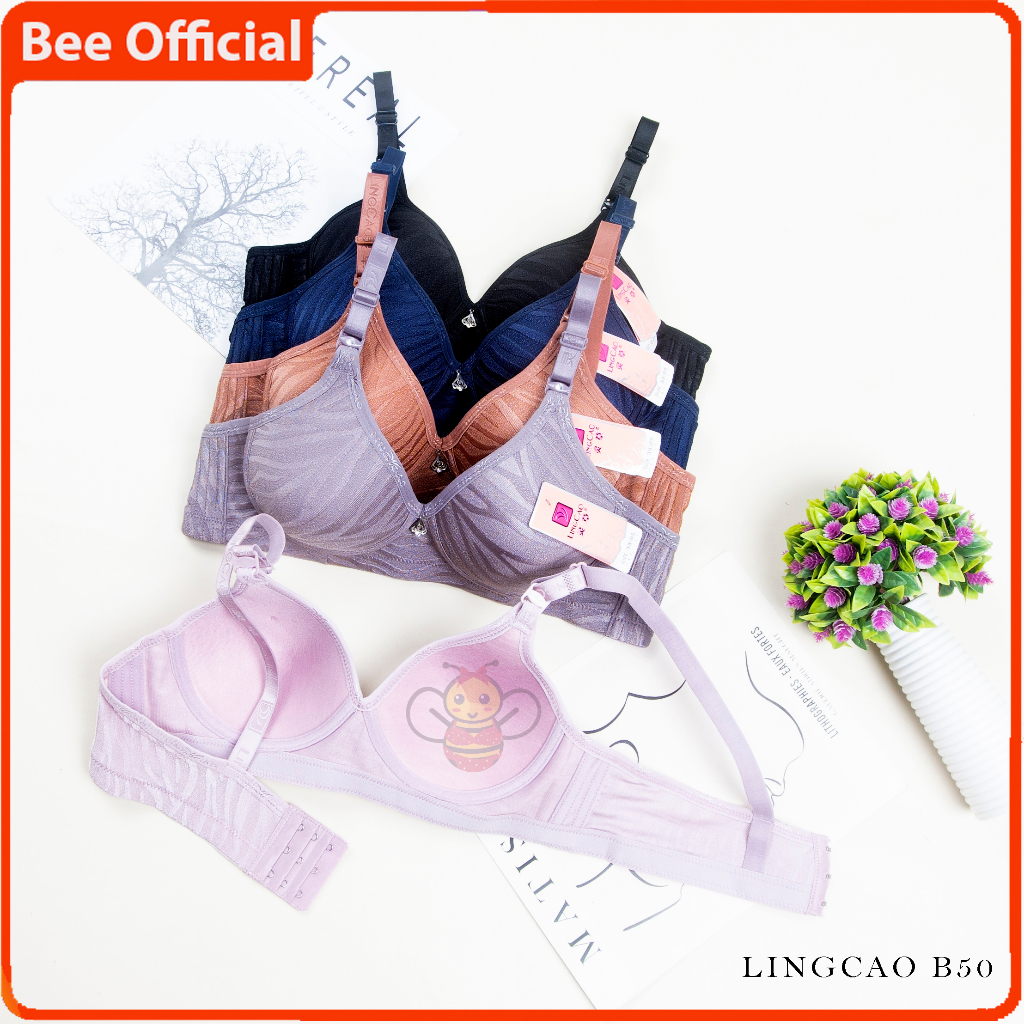 BEE - BH Wanita Lingcao Busa Tanpa Kawat Bh Original Ling Cao Premium B50