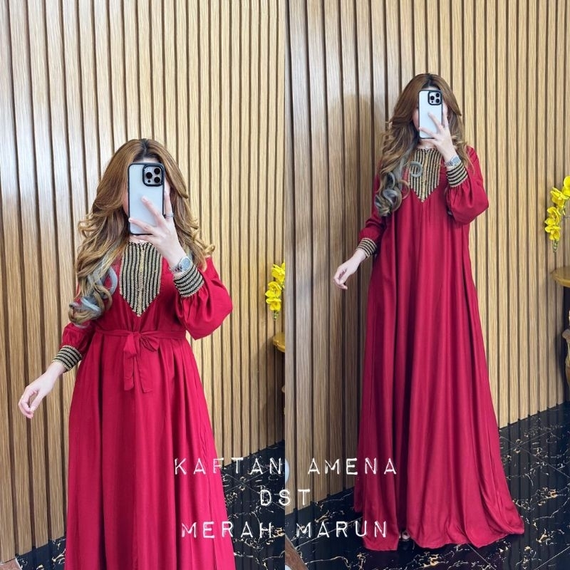 Gamis arabian //kaftan ameena dst // daster Arab// raya dress