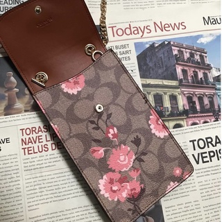 [Instant/Same Day] 76988  COACH mobile phone bag/chain bag/crossbody bag/classic presbyopia, the shoulder strap can be removed. You can adjust. Size 12.18. 3  shoujibao