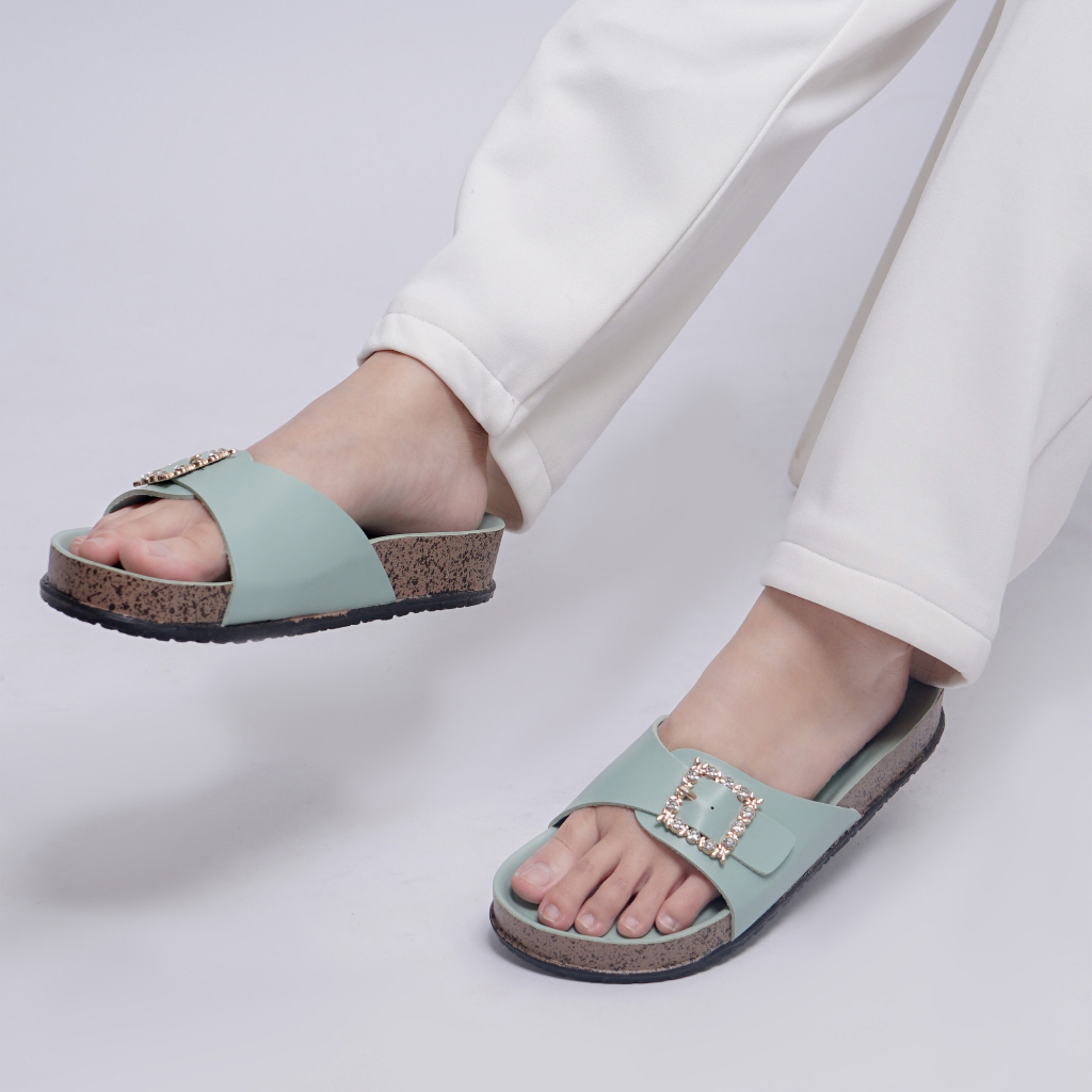 Dunkenstock TIMMY Sandal casual wanita sendal cewek slop puyuh birken