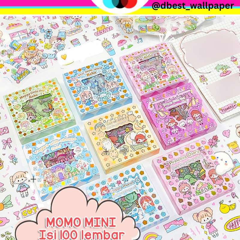 

Isi 100 Lembar Mini Momo Sticker Deco Aesthetic Motif Kartun Lucu ala Korea Anti Air Waterproof Untuk Hias Tumbler DIY Hp Dekorasi Buku Diary Memo Journal Catatan Harian Anak Sekolah Alat Tulis Bahan Stiker Transparant Bisa Untuk Kado Ulang Tahun