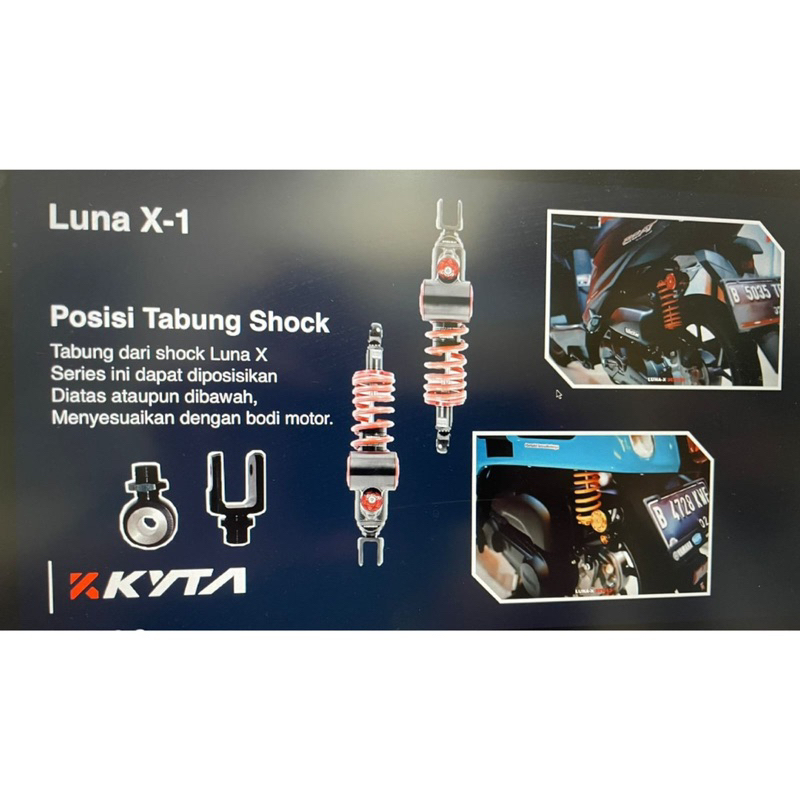 SHOCK KTC KYTACO MIO BEAT  LUNA X1 310 MM KUNING