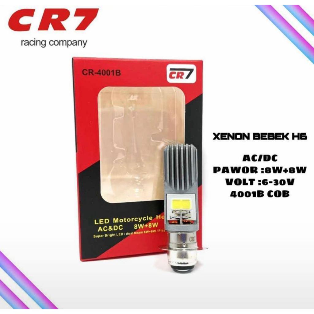 Bohlam/Lampu LED 2 sisi xenon h6 12 volt HID AC DC universal bebek matic pnp-PresidenMotor