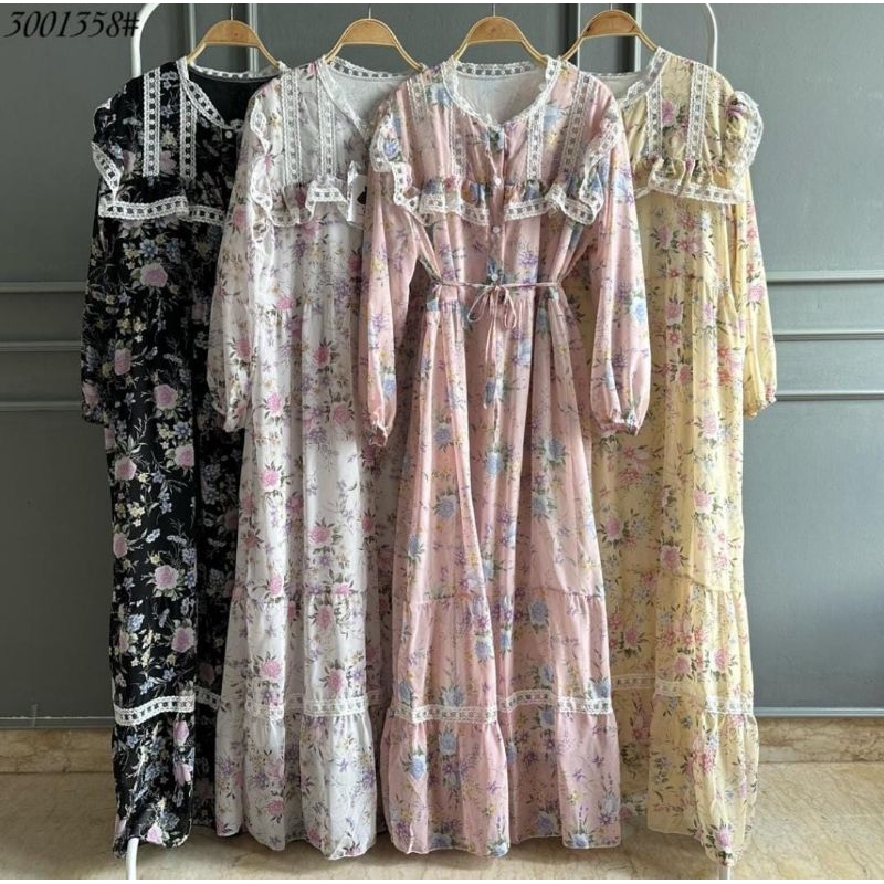 Gamis Lebaran Korean Maxi Bkk 3001358 Premium Bangkok