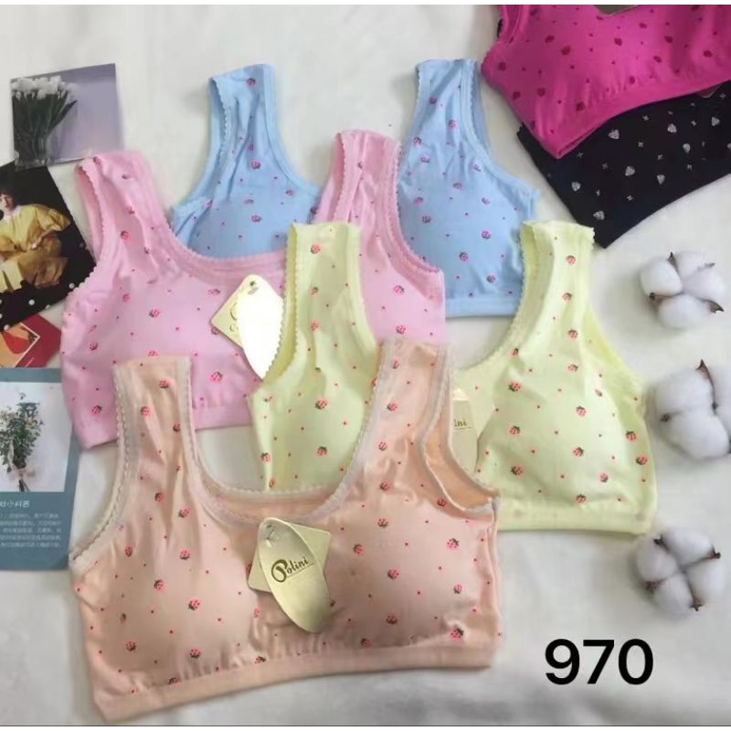 Polini Miniset Anak Perempuan Pita Motif Polkadot Katun Import 970