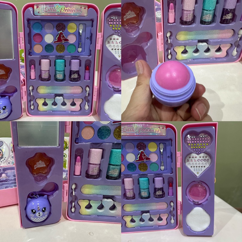 little girl portable make up box tas mainan make up anak pretend plays