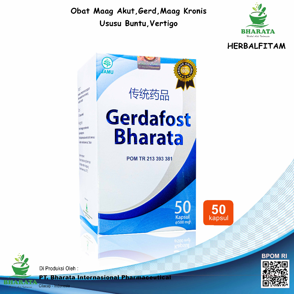 Gerdafost Bharata Original Asli Obat Asam Lambung Obat Maag Kronis Obat Maag Akut Obat Gerd Obat Ver