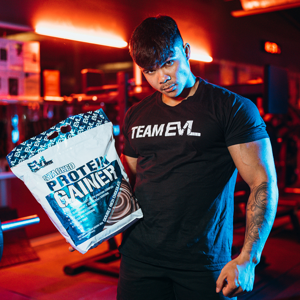 EVL STACKED PROTEIN GAINER 12 LBS BPOM EVLUTION PROTEIN 12LBS