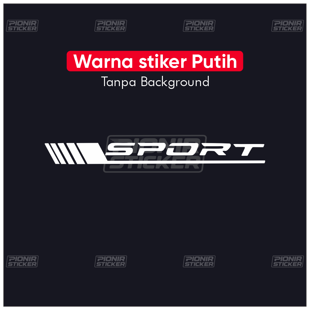 Stiker Sport Cutting Sticker Mobil Simple Minimalis BMW Civic City Z Ferio Crv Jazz Brio Avanza Xenia Soluna Baleno Ertiga Aero Air ev Cortez Confero