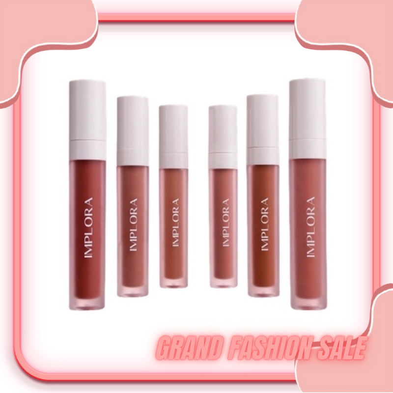 DOMMO - D8088 IMPLORA LIP VELVET WITH VITAMIN E &amp; OMEGA 3 6 9 SHADE PELEMBAB CREAM TINT