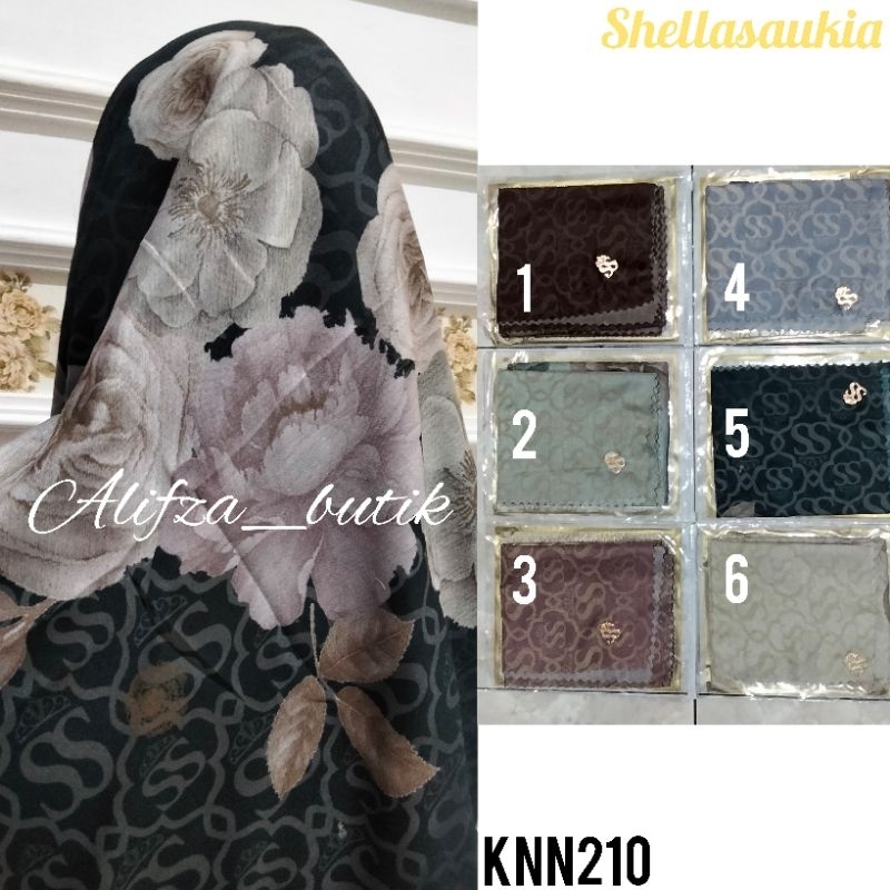 New Hijab Segi Empat Printing Shellasaukia