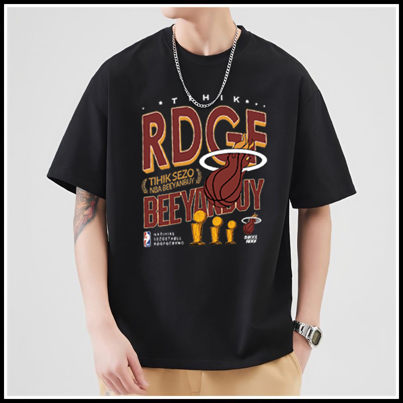 RDGF kemeja leher bulat kaos murah kaos cowok keren kaos putih pria kaos pria keren hitam