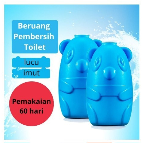 Beruang Biru Pembersih Toilet Otomatis Magic Flush Cleaner WC Wangi Lama