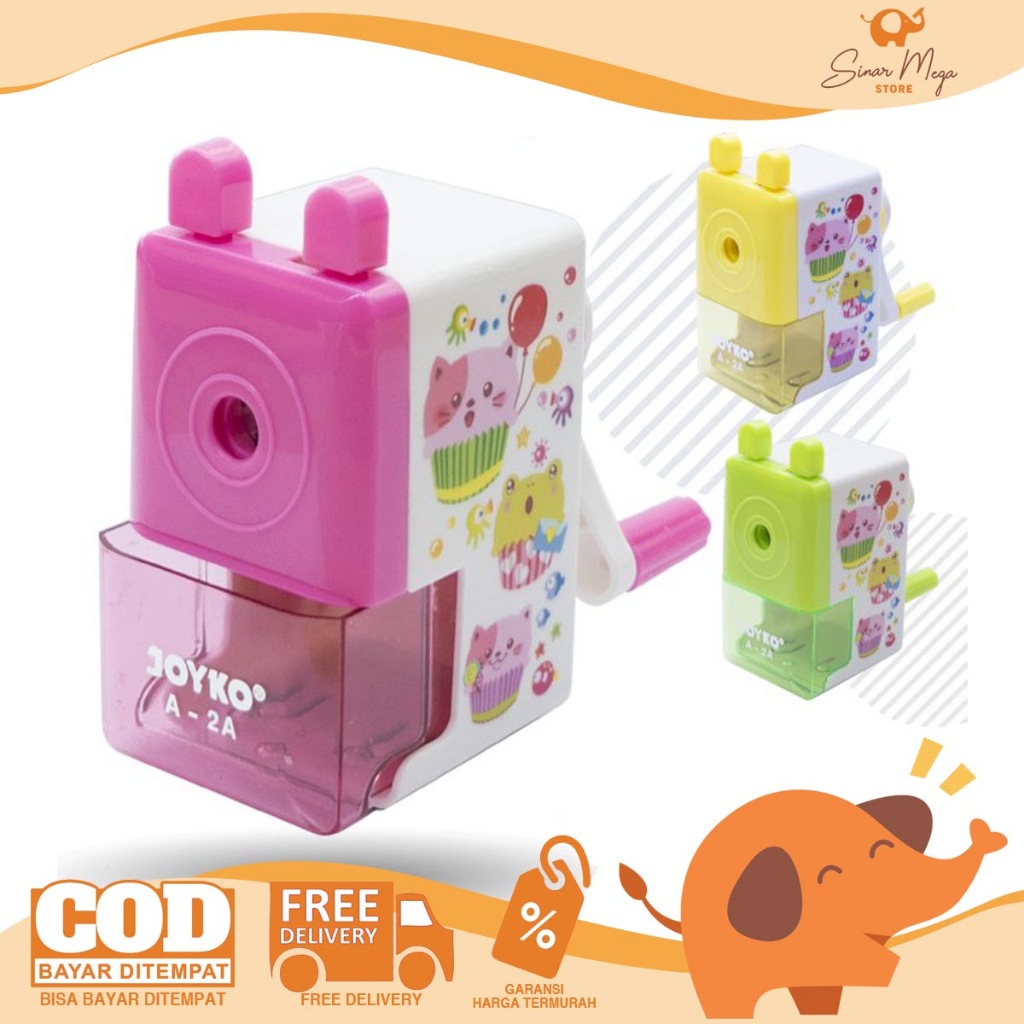 

Joyko Rautan Serutan Sharpener A-2A / Rautan Putar Pensil / Rautan Rotary