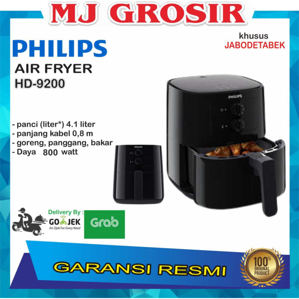 AIR FRYER PHILIPS HD 9200 4,1 L PEMANGGANG HD9200