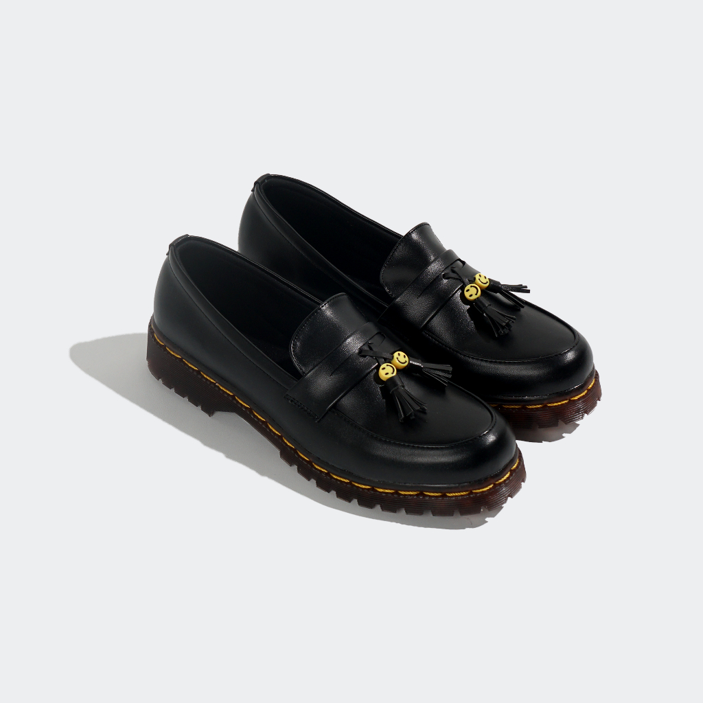 Xcloud x LikeProject Sepatu Couple SlipOn Docmart Casual Wanita SILVA Black