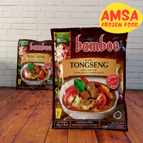 

Bamboe Bumbu Tongseng 80 gr / Bumbu Tongseng Ayam Sapi Bambue Bamboe / Bumbu Tongseng Sapi Bamboe