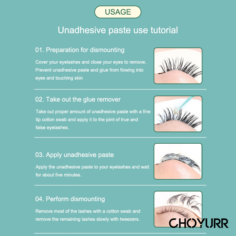 【COD】Glue Remover Gel Tanpa Pedih / Remover Glue For Eyelash Extension / Pembersih Lem Bulumata Tanam-CH