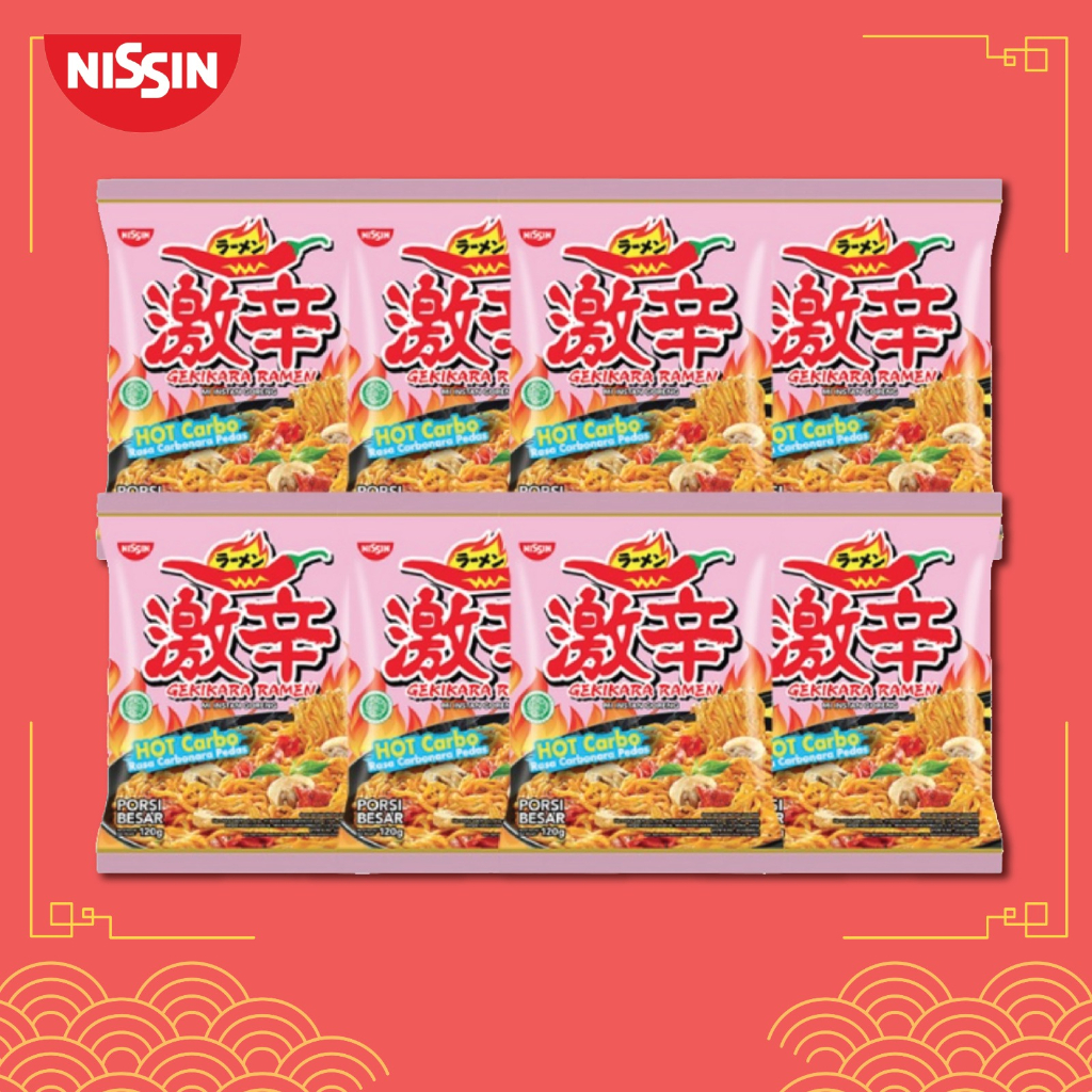 

Nissin Gekikara Regular Hot Carbonara 120gr - 8 pcs